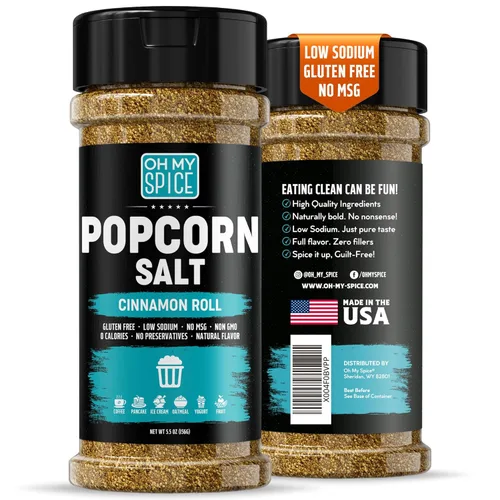 Miniatura 21 de Popcorn Seasoning Chocolate Powder Mix - Gluten Free & Low Sodium Cocoa Powder Blend Popcorn Flavoring Seasoning. Healthy Movie Night Theater Pop