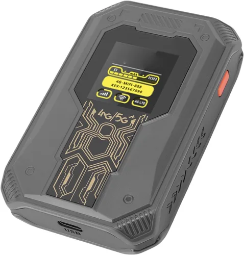 Miniatura 2 de Estink Hotspot WiFi móvil 4G con visualización de tiempo, enrutador portátil con ranura para tarjeta SIM 300Mbps conectividad inalámbrica