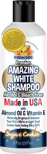 Bodhi Dog Amazing White Shampoo para Perros - Ilumina Pelajes Blancos y Claros - A Base de Plantas - Hecho con Ingredientes Naturales - Seguro y