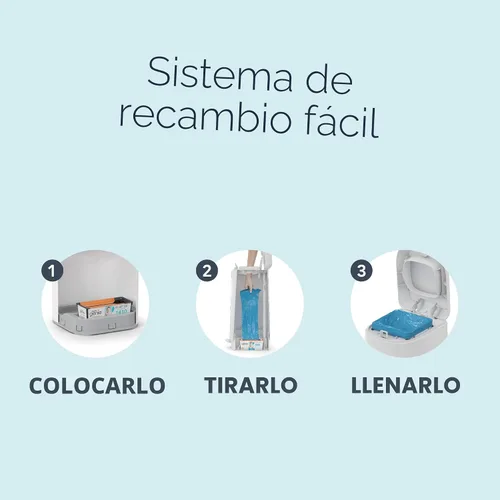 Miniatura 8 de Diaper Genie Recarga fácil de enrollar 30 bolsas por recambio Capacidad para hasta 1410 pañales para recién nacidos Control de olores Bolsas