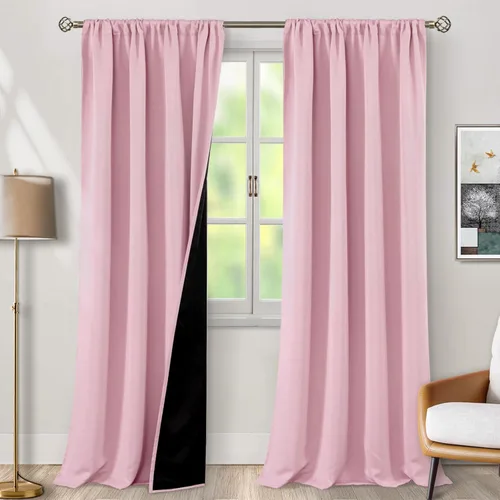 Miniatura 27 de BGment - Cortinas opacas para sala de estar de 63 pulgadas de largo, juego de 2 paneles, cortinas para oscurecer toda la habitación, cortinas