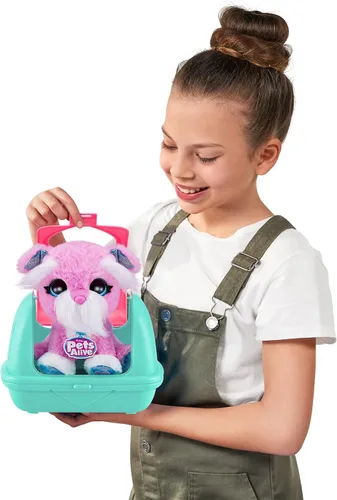 Miniatura 3 de Pets Alive Pet Shop Surprise Serie 2 (cachorro) de ZURU, suave juguete de peluche interactivo electrónico, habla y repite (Speak and Repeat)