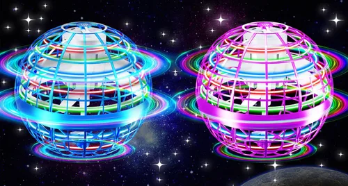 Vantexi Juguete de bola de orbe volador, LED de paracaídas mejorado 2026, bola de gravedad mágica controlada a mano, boomerang de globo cósmico,