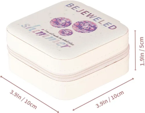 Miniatura 3 de Taylor Joyero Swiftie Merch, pequeño joyero para fanáticos de TS, regalos para amantes de la música, estuche de joyería portátil para anillos