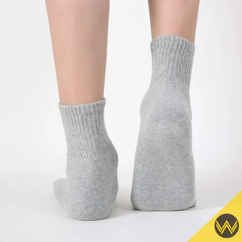 Miniatura 7 de WANDER - 8 pares de calcetines deportivos de algodón para hombres y mujeres, gruesos y acolchados, para correr, altura al tobillo, tallas 7-9 9-12