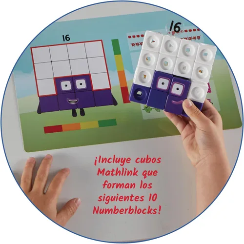 Miniatura 2 de hand2mind MathLink Cubes Numberblocks Conjunto de Actividades 11-20, 30 Actividades de Aprendizaje Preescolar, Bloques de Conteo, Cubos de Enlace