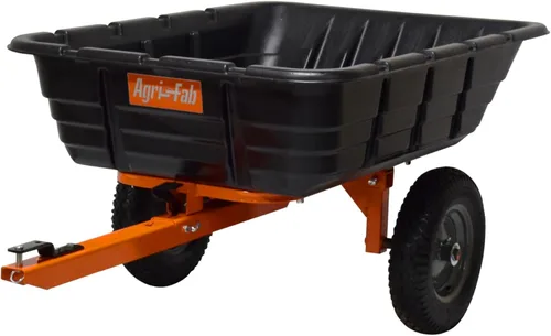 Miniatura 15 de Agri-Fab Inc 45-0554, carro de volteo de acero para ATV/UTV de 1,250 libras, naranja/negro