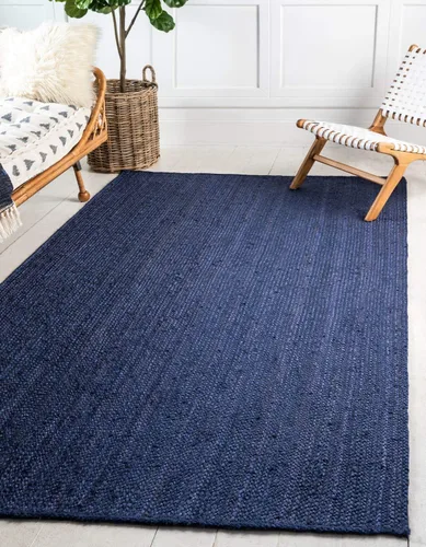 Miniatura 22 de Unique Loom Colección Jute Trenzado - Alfombra de área Dhaka (7' 1" x 10' Rectángulo, Blanco)