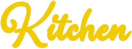 Miniatura 17 de Cursive Kitchen Text - Calcomanía de vinilo para pared, color negro (11 pulgadas)