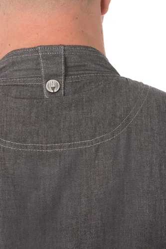 Miniatura 5 de Chef Works Abrigo de chef Delancey para hombre