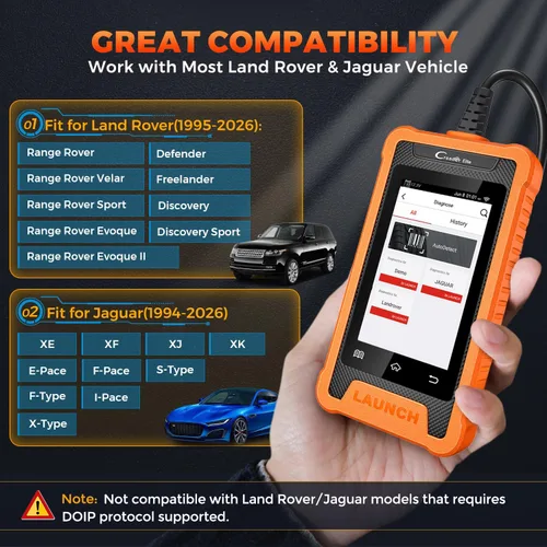 Miniatura 7 de LAUNCH Creader Elite para escáner Land Rover Jaguar OBD2, herramienta de escaneo de diagnóstico bidireccional de sistema completo 2026, todos