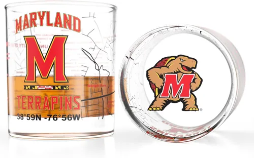 Miniatura 53 de Greenline Goods – Vasos de Whiskey de la Universidad Estatal de Michigan Spartans (Set de 2), 10 oz – Logo de Color Completo + Mapa del Campus