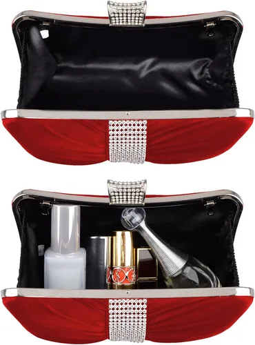 Miniatura 3 de Lifewish Bolso de noche plisado de satén para mujer bolso de noche para fiesta de graduación boda mujeresniñas