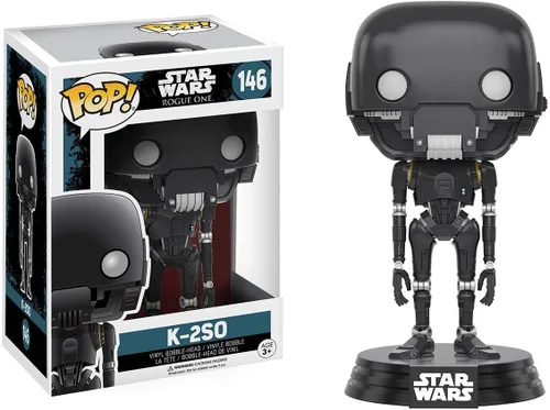 Miniatura 5 de Funko Pop! Star Wars: Rogue One - K-2SO #146 Figura de vinilo (incluye funda protectora de caja pop)