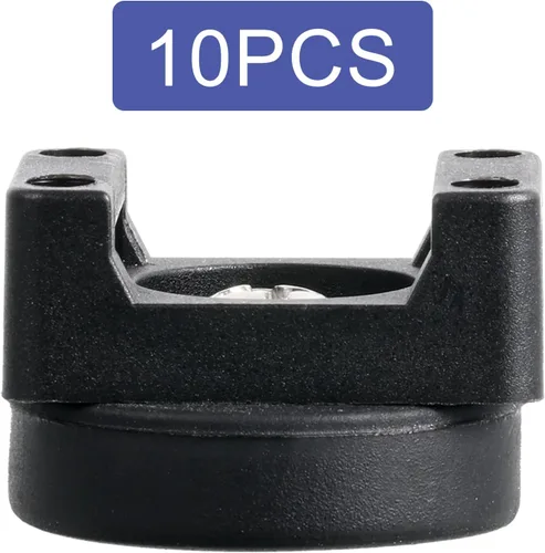 Miniatura 5 de Yookeer Base de montaje con cremallera magnética, clips de cable magnéticos negros, soporte de alambre multiusos, base de gestión de bridas