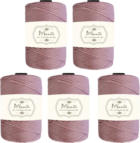 Miniatura 85 de Cordón de macramé premium de poliéster 3 mm × 218 yardas, cordón de macramé 100% polipropileno de 3 mm, ideal para crochet, colgadores de pared, 30