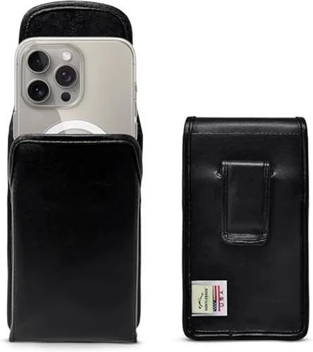 Miniatura 24 de Turtleback Clip para cinturón para iPhone 16 Pro, 16e, 15 Pro 14 Pro 13 Pro - Grande: se adapta con fundas de estilo voluminoso Defender, nailon