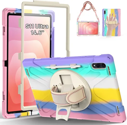 Miniatura 25 de Gerutek Funda para Samsung Galaxy Tab S6 Lite de 10.4 pulgadas 2024/2022/2020, funda protectora de cuerpo completo con protector de pantalla