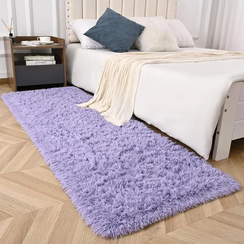 Miniatura 36 de Alfombra de área púrpura y azul de 6x9, alfombras grandes para sala de estar y dormitorio, alfombra mullida y linda, alfombras modernas