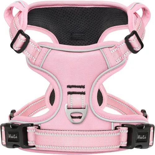 Miniatura 13 de Arnés para perro HEELE para perros grandes sin tirones Chaleco arnés para perro grande con mango acolchado suave reflectante para entrenamiento al