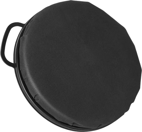 Foxtune Tapa de asiento de cubo de 5 galones, cojín giratorio de espuma de 360 grados con parte superior acolchada para pesca, caza, béisbol,