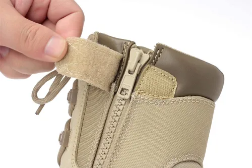 Miniatura 5 de Thowi Botas tácticas militares para hombre, botas de la selva del ejército, Marrón