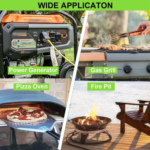 Miniatura 5 de Juego de 4 adaptadores de tubería CSST macho de 1/2'' NPT de latón, adaptador de conexión rápida de gas natural para parrilla, conector