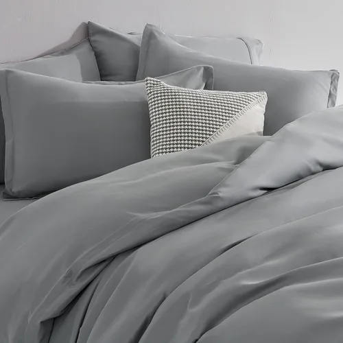 Miniatura 3 de Sonive Juego de funda de edredón matrimonial/queen, ropa de cama súper suave y transpirable, microfibra de doble cepillado, 3 piezas con cierre