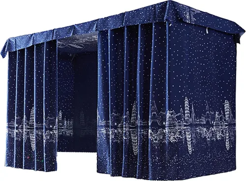 Miniatura 10 de Cortinas para litera individual y doble, cortinas de tienda de campaña para cama, tela a prueba de polvo, cortinas de privacidad para debajo