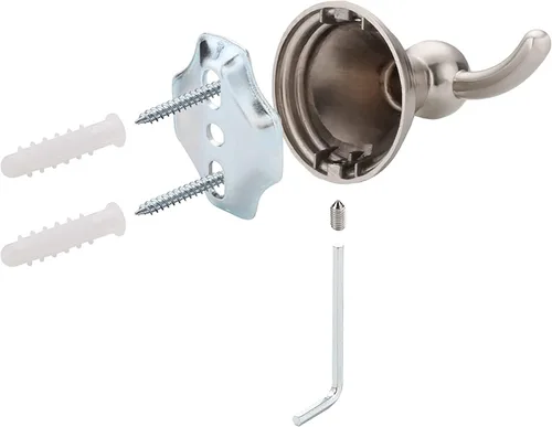 Miniatura 7 de Asidrama Ganchos para toallas de baño, ganchos de níquel satinado cepillado para cocina, ducha, puerta, montaje en pared, exquisitos ganchos