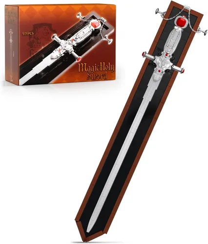 Miniatura 9 de HIGH GODO Demon Anime Sword Building Set, Kit de Bloques de Hacha y Martillo Meteoro de 43 Pulgadas, Set de Bloques de Construcción de Armas