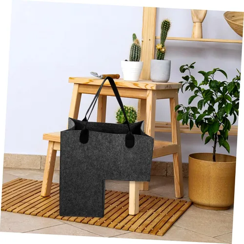 Miniatura 6 de CHILDWEET Cesta de lavandería de fieltro con forma y cesta de almacenamiento de juguetes, organizador para escaleras del hogar y cuarto de lavado