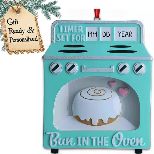 Miniatura 5 de Adorno personalizado para bebé 2025 – Regalos de embarazo personalizados para futura mamá, adorno de Navidad embarazada 2025, regalos para nuevas