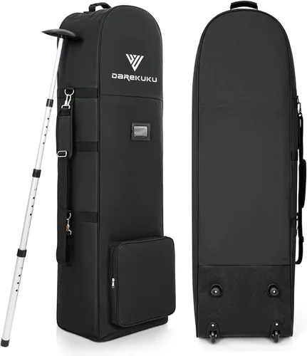 Miniatura 14 de DAREKUKU Golf Travel Bags with Wheels for Airlines - 900D Heavy Duty Oxford Wear-Resistant, Soft-Sided Foldable Design Golf Club Case, Budget