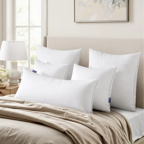 Miniatura 4 de MIULEE Almohada decorativa de 14 x 36 pulgadas con funda de algodón 100% rectangular para sofá