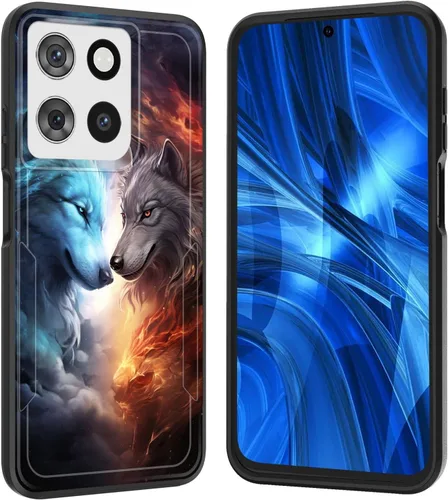 Miniatura 19 de Funda para Moto G 5G 2023, [probada en caídas de grado militar], resistente, resistente, resistente, a prueba de golpes, funda protectora