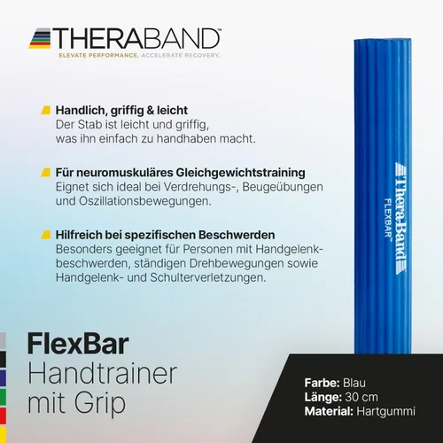 TheraBand - Barra de ejercicios flexible