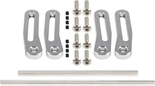 Miniatura 6 de AMK Parachoques RC de aleación de aluminio modular 1/10 RC Crawler parachoques delantero trasero Bull barras para 1/10 RC Crawler LCG Rigs construye