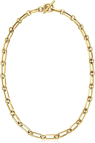 Miniatura 3 de Ross-Simons Italian 18kt Gold Over Sterling Paper Clip Link Necklace