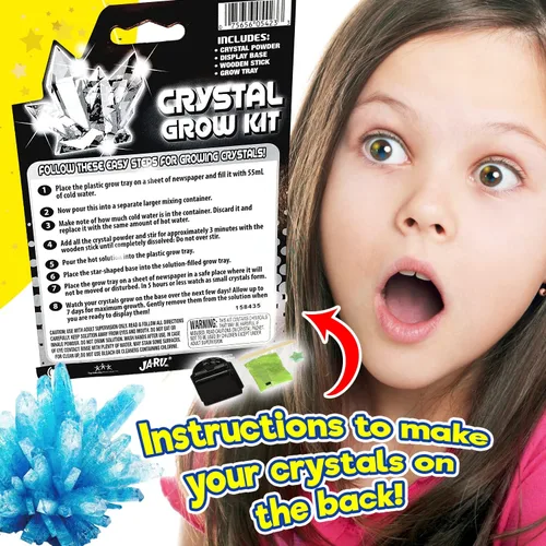 Miniatura 3 de JA-RU Kit de cultivo de cristal mágico (1 juego de juguetes minerales) experimentos científicos de bricolaje para niños y adolescentes. Juguetes