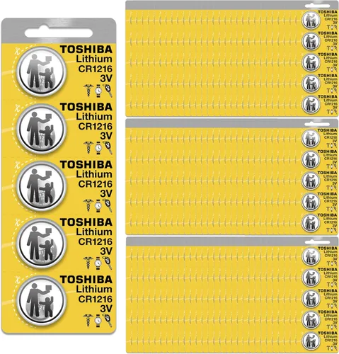 Miniatura 10 de Toshiba Batería CR1216 3V Litio Moneda Celda (15 Baterías)