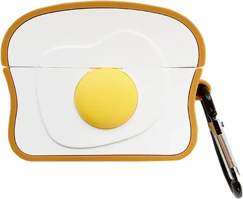 Miniatura 21 de Linda funda para Airpods, divertida y creativa 3D con forma de frutas y verduras con soporte de hebilla de anillo, funda de silicona suave a prueba