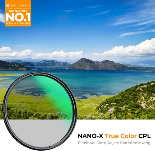 Miniatura 2 de K&F CONCEPT 37mm Filtro de Lente Polarizador Circular de Verdadero Color con 28 Capas Multi-Revestidas (Serie Nano-X)