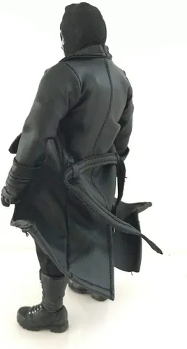 Miniatura 5 de Abrigo negro hecho a mano en miniatura a escala 1/12 para Marvel Legends Mezco Punisher Nick Fury Figura