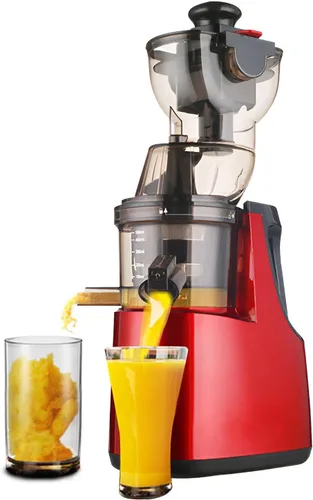 AIZYR Juicer Machine Potente Juicer, 500W Máquina centrífuga Juicer Máquina 99% Jugo Pureza Jugo Jugo Tanto Fruta como Vegetal, Rojo