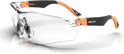 Miniatura 15 de DEX FIT Gafas de seguridad SG210N – Antivaho y resistentes a los arañazos Z87.1 protección ocular, patillas ajustables y agarre antideslizante