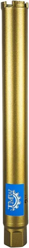 Miniatura 8 de Jeremywell Broca húmeda de diamante de 1-3/8 pulgadas (1.378 in) para hormigón, granito, bloque de ladrillo, granos de diamante 30/40, rosca