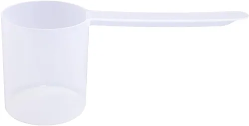 Miniatura 38 de Conjunto de 5 cucharas medidoras de plástico, 6 cucharadas (90 cc 3/8 taza 3 oz. 90 mL) con mango largo para polvos, gránulos, café, comida