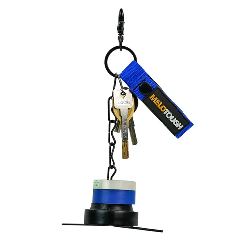 Miniatura 6 de MELOTOUGH Tanga de cinta para cinturón de herramientas, cintura electricistas, cadena con llavero y gancho de gatillo, color azul, 1 paquete