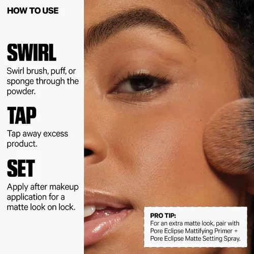 Miniatura 6 de Milk Makeup Pore Eclipse Matte Translucent Setting Powder – Controls Shine, Blurs Pores + Sets Makeup Up to 16 Hours – Weightless, Talc-Free Formula